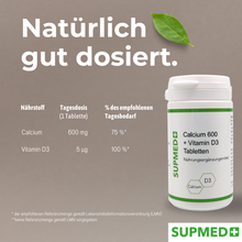 Lade das Bild in den Galerie-Viewer, Calcium- und Vitamin-D3-Tabletten