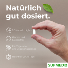 Lade das Bild in den Galerie-Viewer, SUPMED-Maca PUR 500mg Kapseln