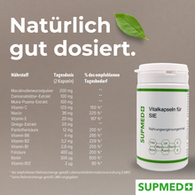 Lade das Bild in den Galerie-Viewer, SUPMED-Vital-Kapseln für Sie 60 Kapseln
