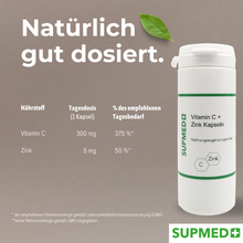 Lade das Bild in den Galerie-Viewer, Vitamin-C-plus-Zink-Kapseln