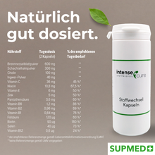 Lade das Bild in den Galerie-Viewer, intenseCure Stoffwechsel-Kapseln 100 Kapseln